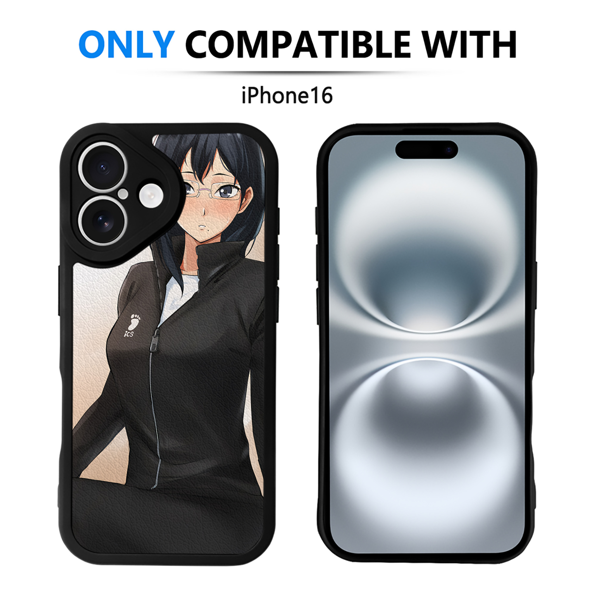 （画像用） ハイキュー!! Haikyu!! 【iPhone 16シリーズ対応】シリコンスマホケース（レザー調） 材質：シリコン